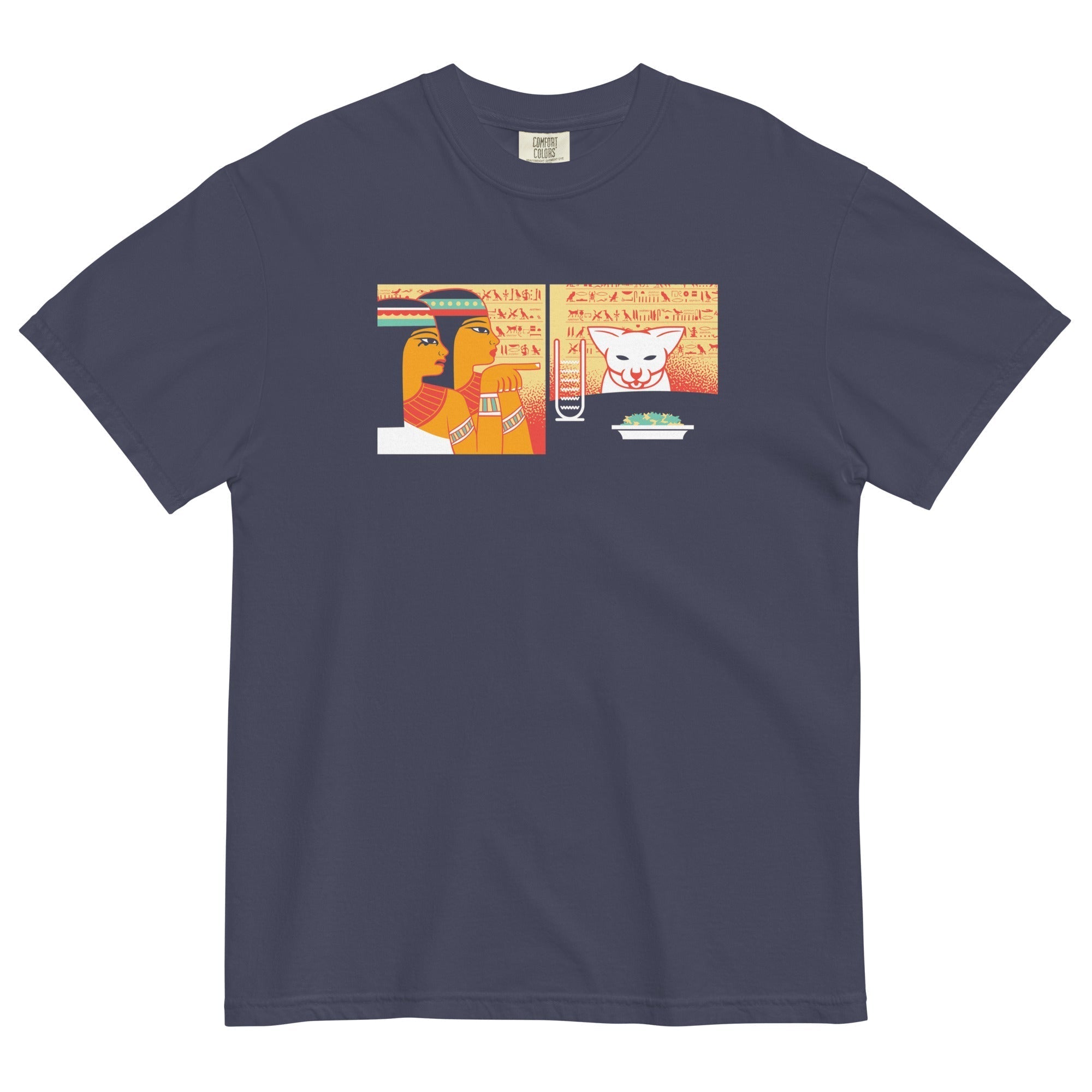 Egyptian Cat Men's Relaxed Fit Tee Hoodie, Sweatshirt | CoreVibeTees.com (Image 2)