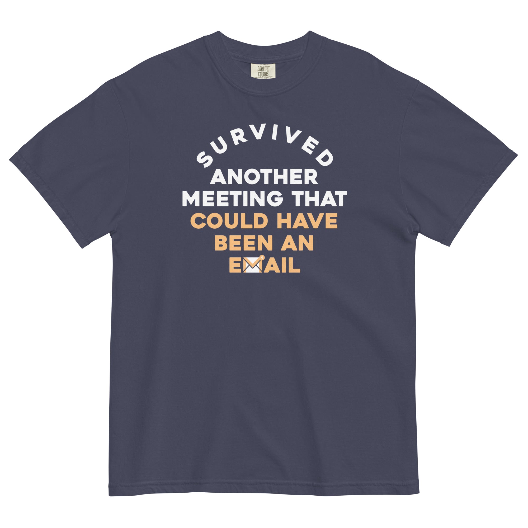 Survived Another Meeting Men's Relaxed Fit Tee Hoodie, Sweatshirt | CoreVibeTees.com (Image 2)