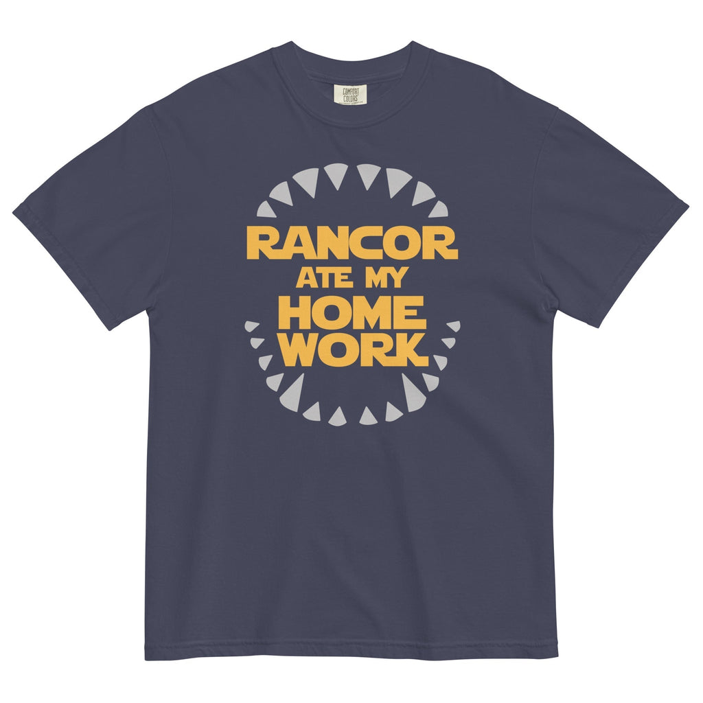 Rancor Ate My Homework Men's Relaxed Fit Tee Hoodie, Sweatshirt | CoreVibeTees.com (Image 1)