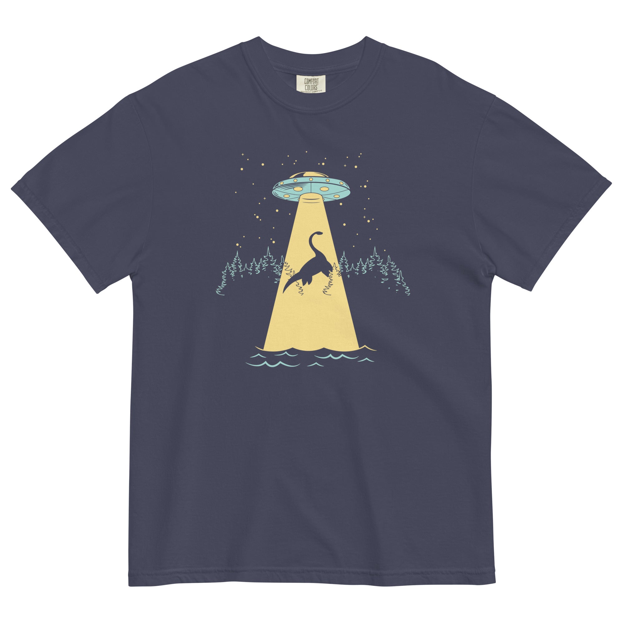 Nessie Abduction Men's Relaxed Fit Tee Hoodie, Sweatshirt | CoreVibeTees.com (Image 2)