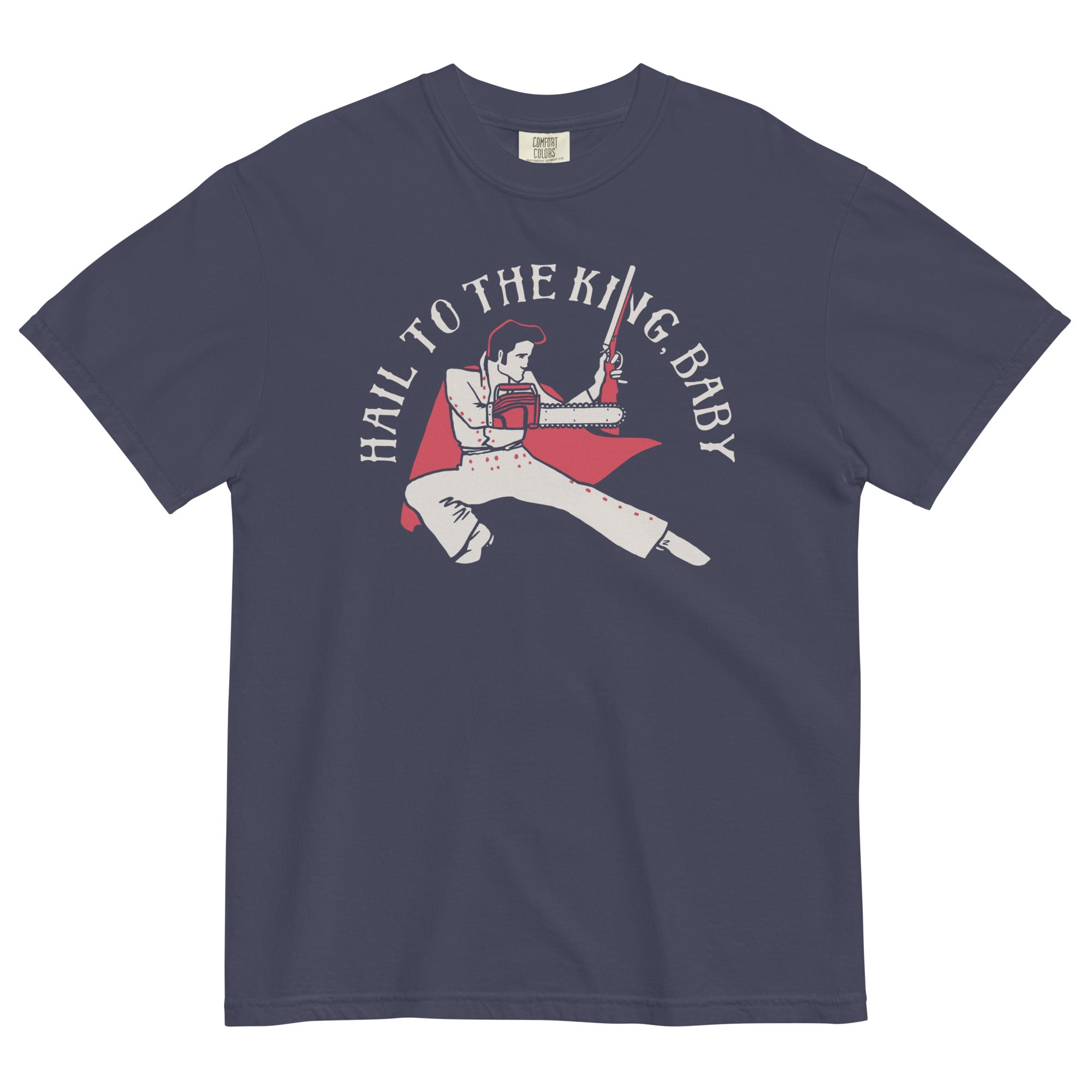 Hail To The King, Baby Men's Relaxed Fit Tee Hoodie, Sweatshirt | CoreVibeTees.com (Image 2)