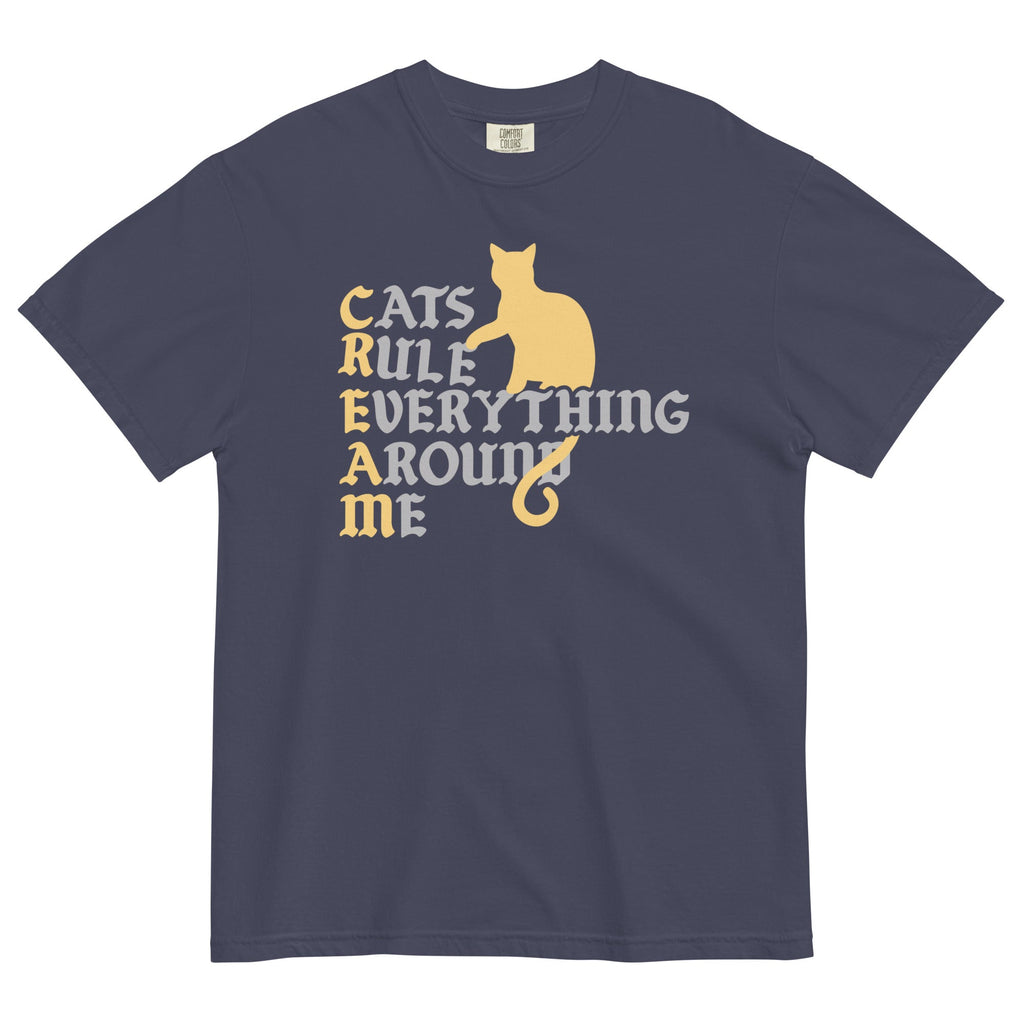 Cats Rule Everything Around Me Men's Relaxed Fit Tee Hoodie, Sweatshirt | CoreVibeTees.com (Image 3)