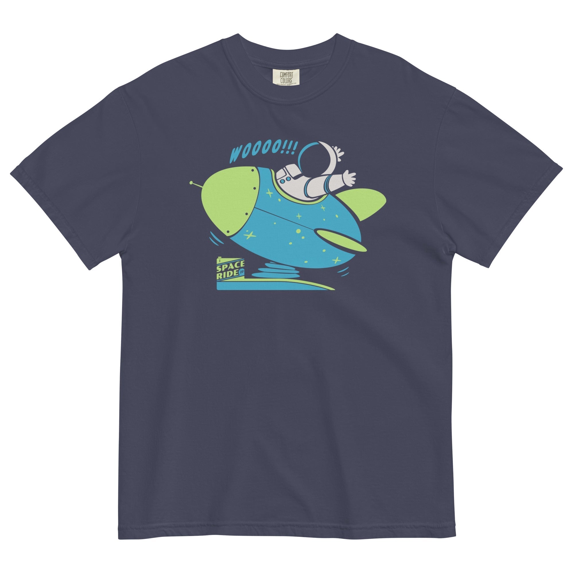 Space Ride Men's Relaxed Fit Tee Hoodie, Sweatshirt | CoreVibeTees.com (Image 1)