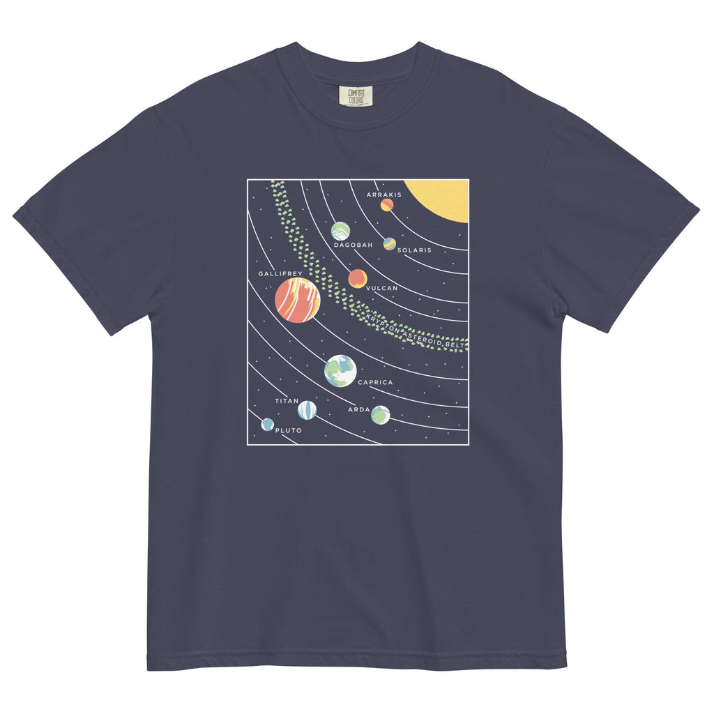 9 Planets Men's Relaxed Fit Tee Hoodie, Sweatshirt | CoreVibeTees.com (Image 2)