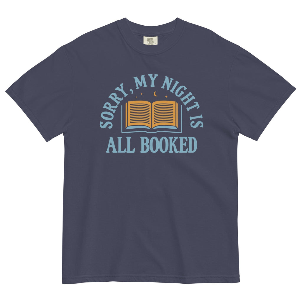 Sorry, My Night Is All Booked Men's Relaxed Fit Tee Hoodie, Sweatshirt | CoreVibeTees.com (Image 1)