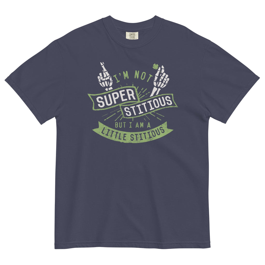 I'm Not Superstitious, But I Am A Little Stitious Men's Relaxed Fit Tee Hoodie, Sweatshirt | CoreVibeTees.com (Image 2)