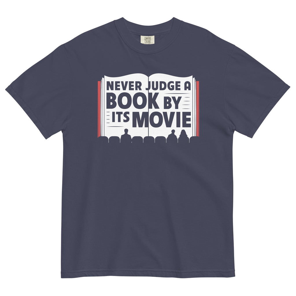 Never Judge A Book By Its Movie Men's Relaxed Fit Tee Hoodie, Sweatshirt | CoreVibeTees.com (Image 2)