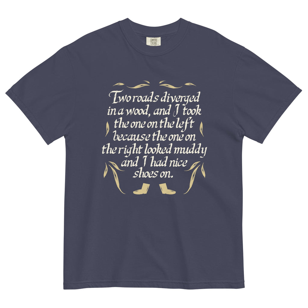 Two Roads Diverged Men's Relaxed Fit Tee Hoodie, Sweatshirt | CoreVibeTees.com (Image 1)