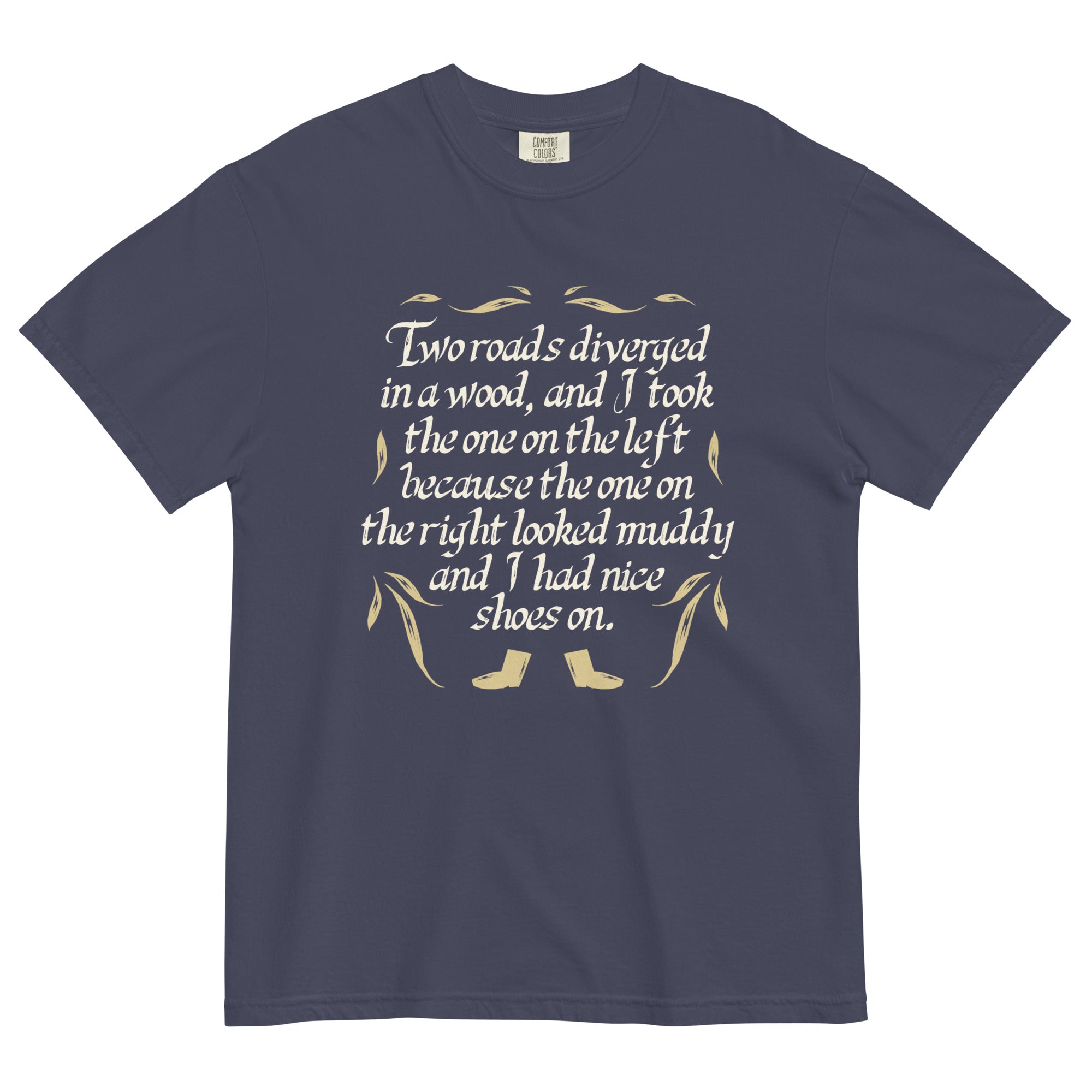 Two Roads Diverged Men's Relaxed Fit Tee Hoodie, Sweatshirt | CoreVibeTees.com (Image 1)