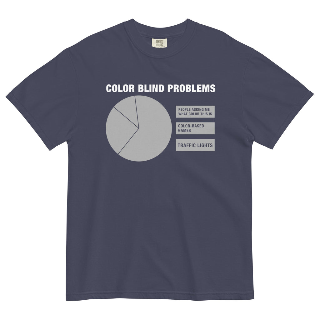 Color Blind Problems Men's Relaxed Fit Tee Hoodie, Sweatshirt | CoreVibeTees.com (Image 1)