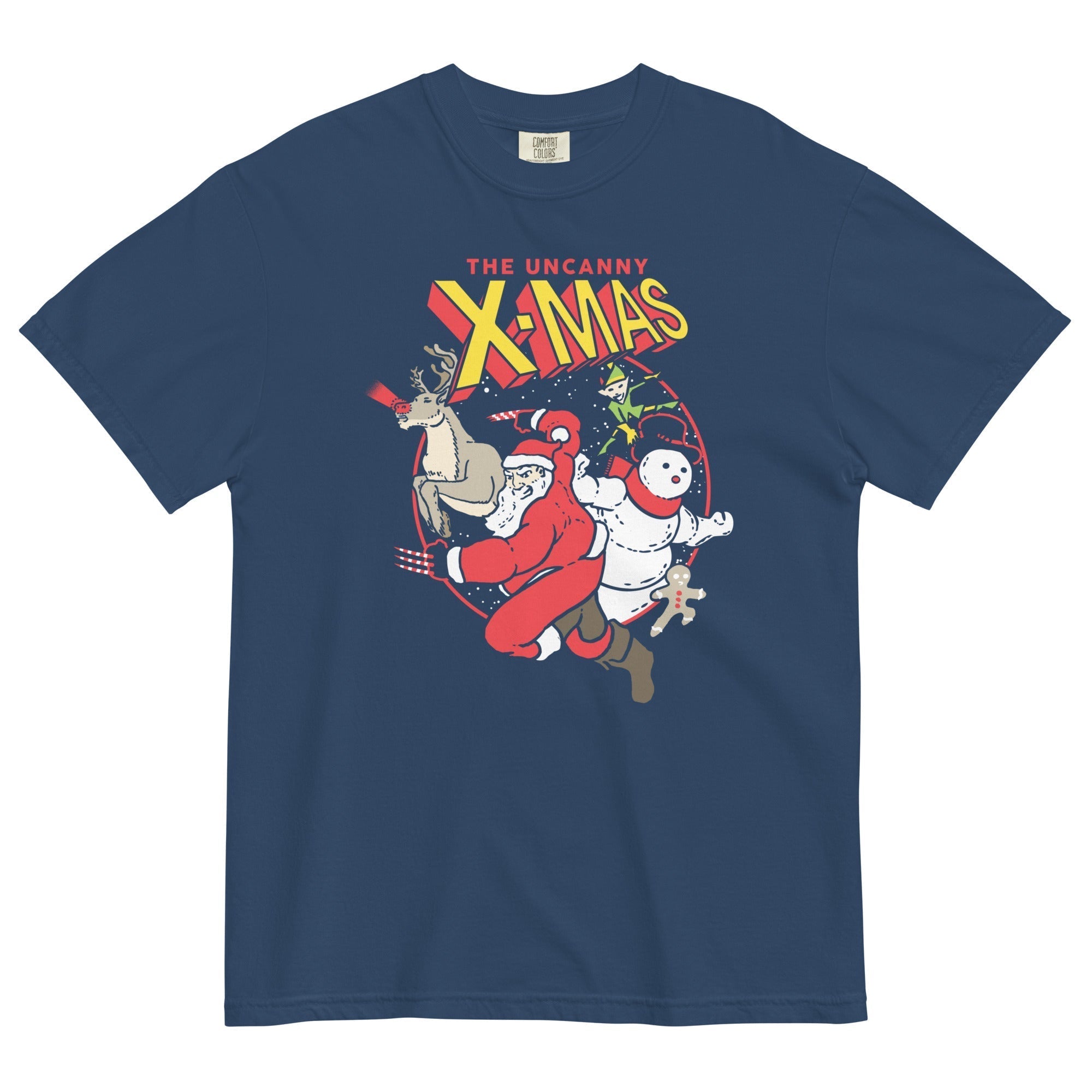 The Uncanny X-Mas Men's Relaxed Fit Tee Hoodie, Sweatshirt | CoreVibeTees.com (Image 4)