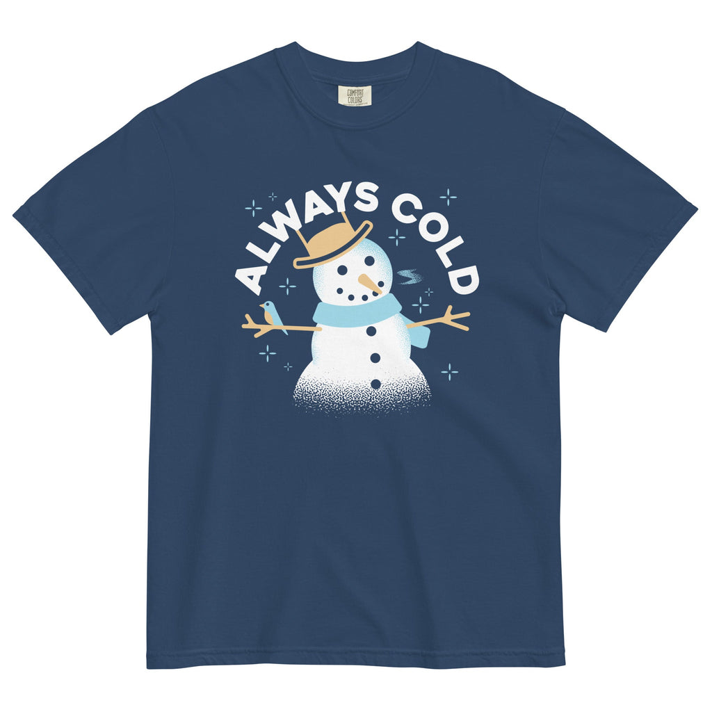 Always Cold Men's Relaxed Fit Tee Hoodie, Sweatshirt | CoreVibeTees.com (Image 3)