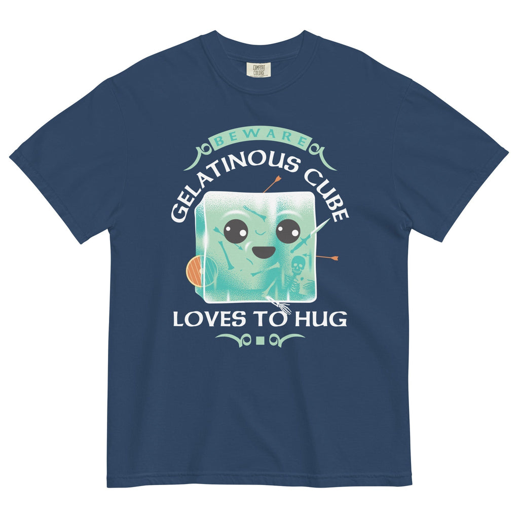 Gelatinous Cube Loves To Hug Men's Relaxed Fit Tee Hoodie, Sweatshirt | CoreVibeTees.com (Image 1)