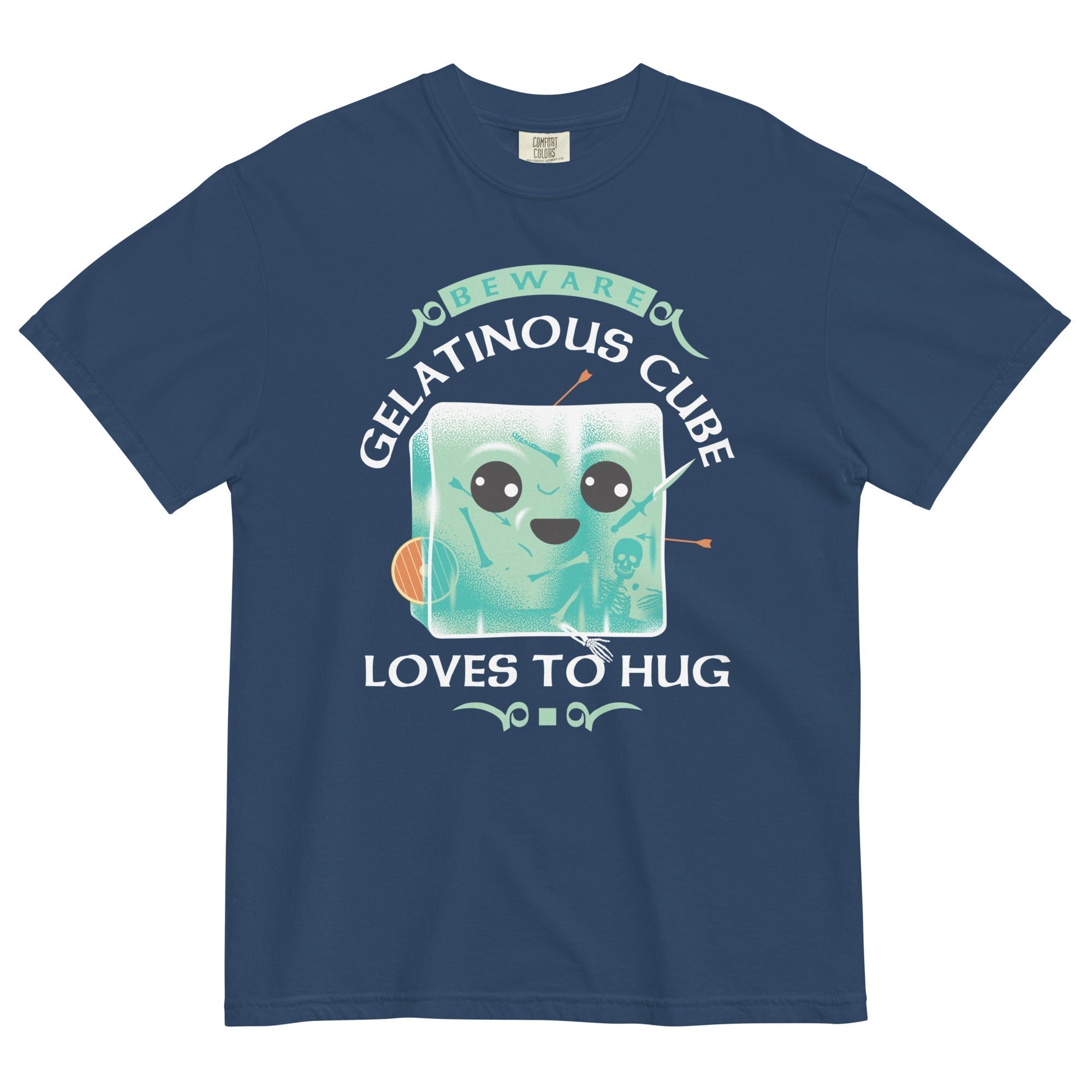 Gelatinous Cube Loves To Hug Men's Relaxed Fit Tee Hoodie, Sweatshirt | CoreVibeTees.com (Image 1)