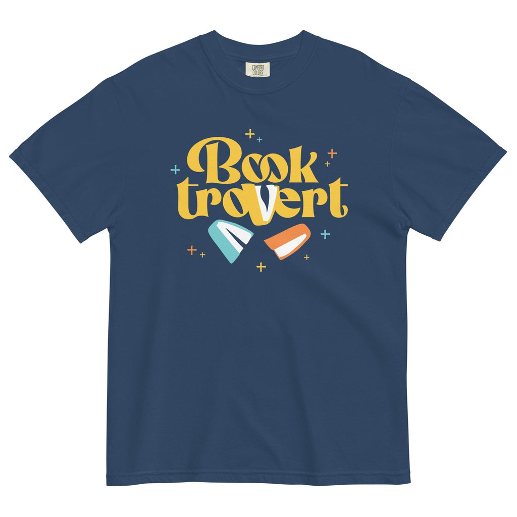 Booktrovert Men's Relaxed Fit Tee Hoodie, Sweatshirt | CoreVibeTees.com (Image 2)
