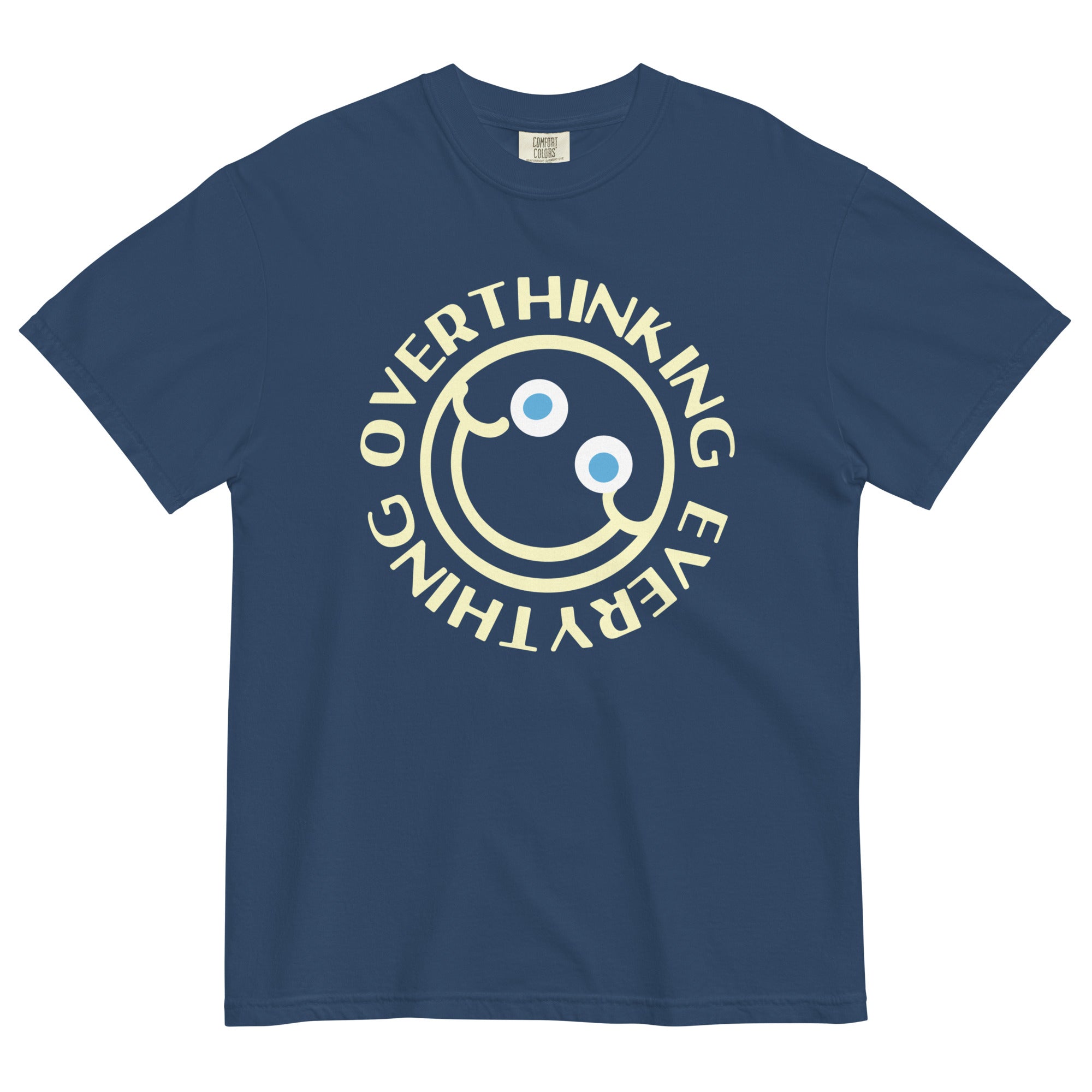 Overthinking Everything Men's Relaxed Fit Tee Hoodie, Sweatshirt | CoreVibeTees.com (Image 3)