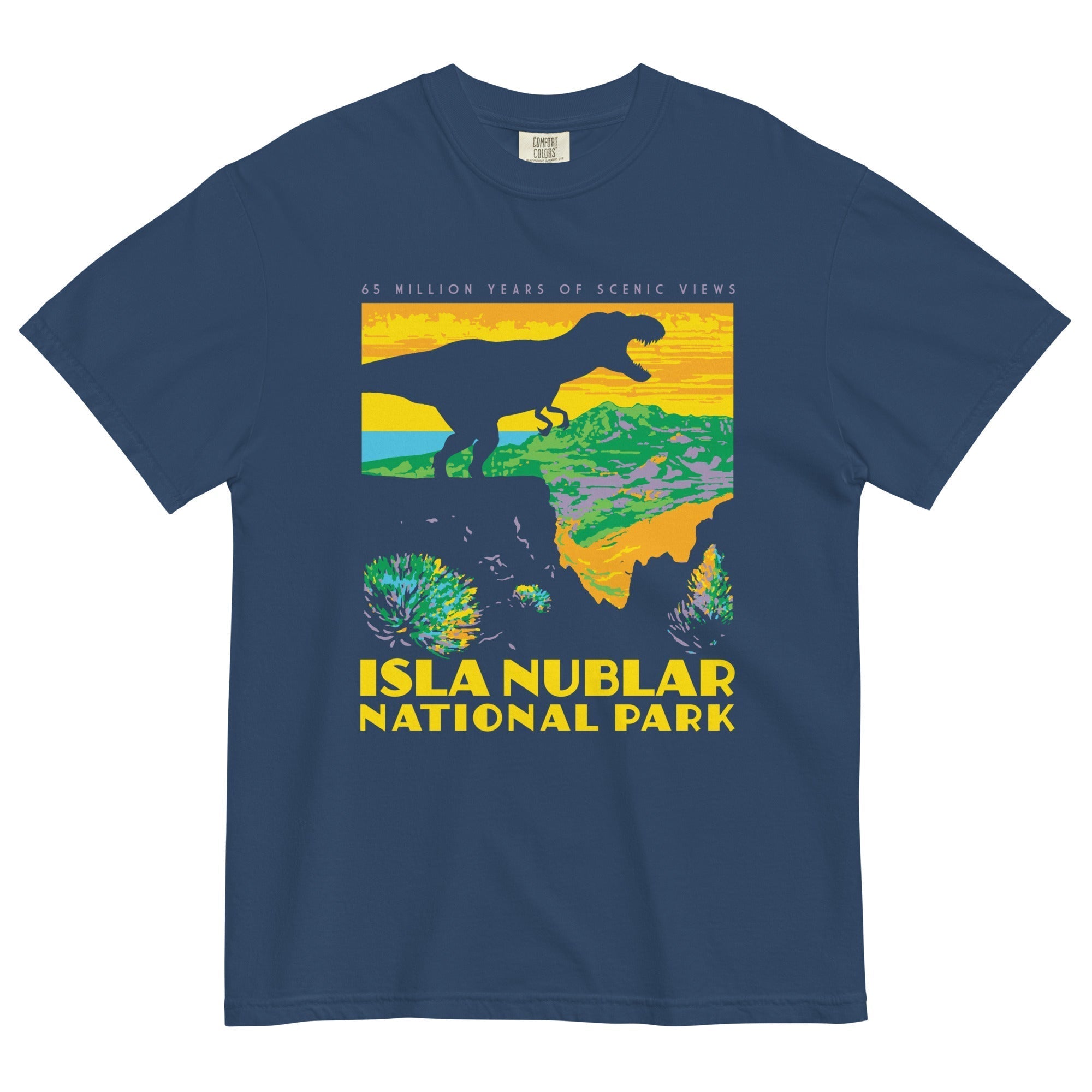 Isla Nublar National Park Men's Relaxed Fit Tee Hoodie, Sweatshirt | CoreVibeTees.com (Image 2)
