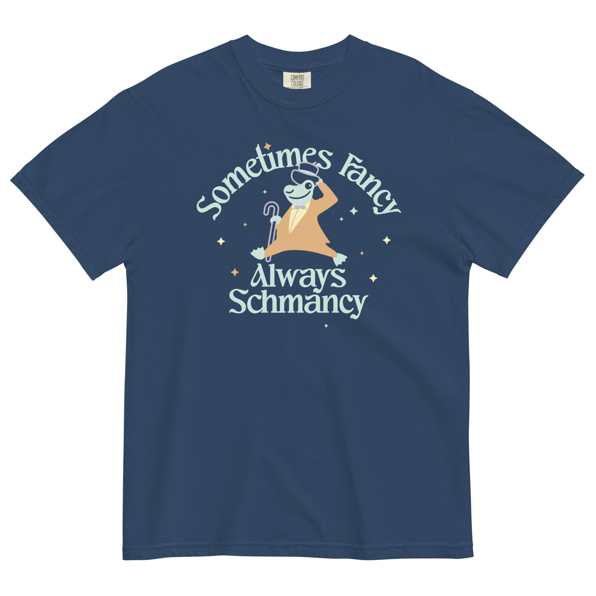 Sometimes Fancy Always Schmancy Men's Relaxed Fit Tee Hoodie, Sweatshirt | CoreVibeTees.com (Image 3)