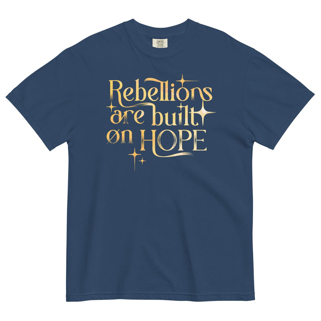 Rebellions Are Built On Hope Men's Relaxed Fit Tee Hoodie, Sweatshirt | CoreVibeTees.com (Image 3)