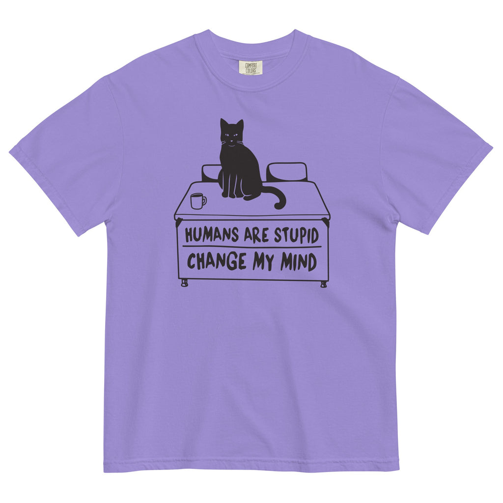 Humans Are Stupid Men's Relaxed Fit Tee Hoodie, Sweatshirt | CoreVibeTees.com (Image 3)