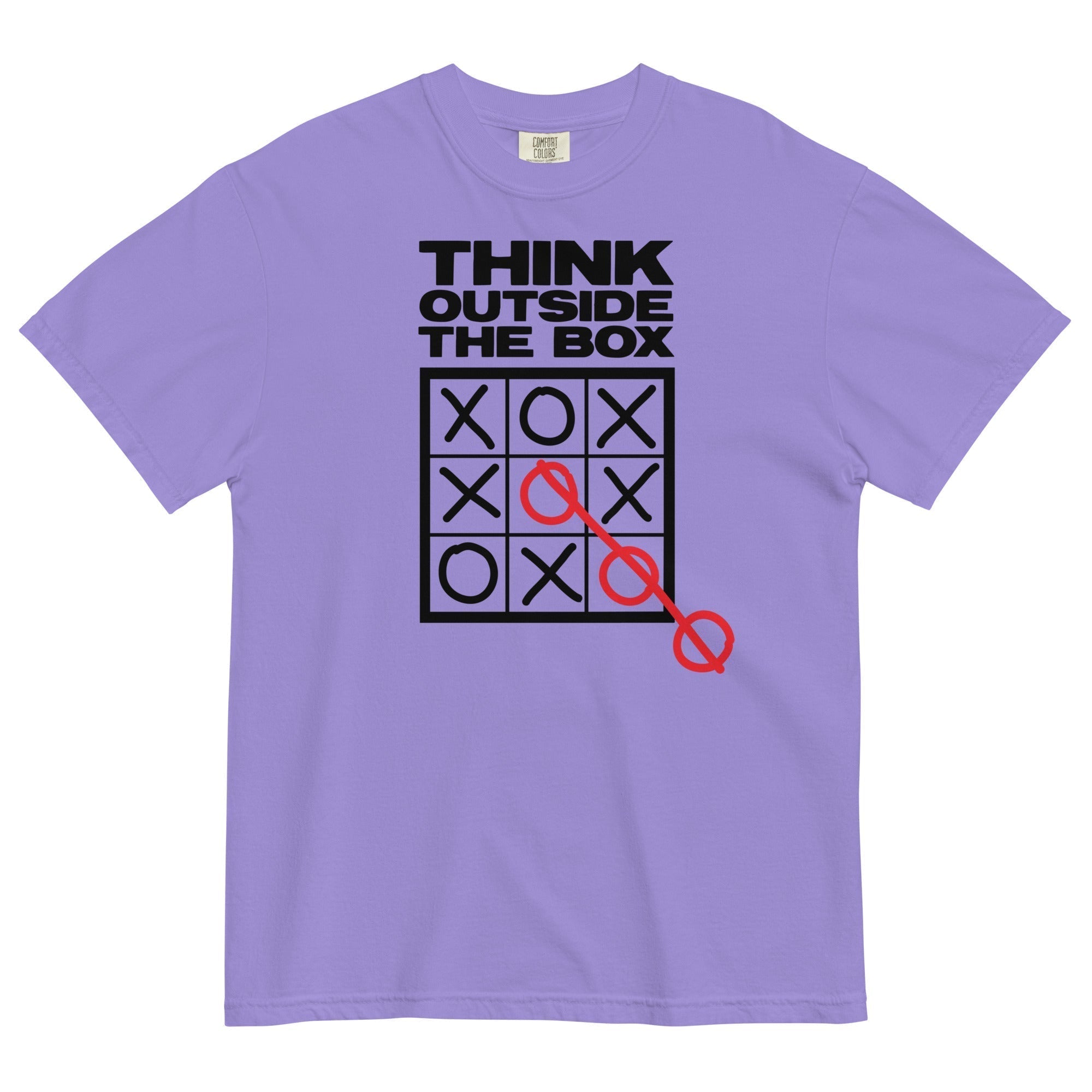 Think Outside The Box Men's Relaxed Fit Tee Hoodie, Sweatshirt | CoreVibeTees.com (Image 3)