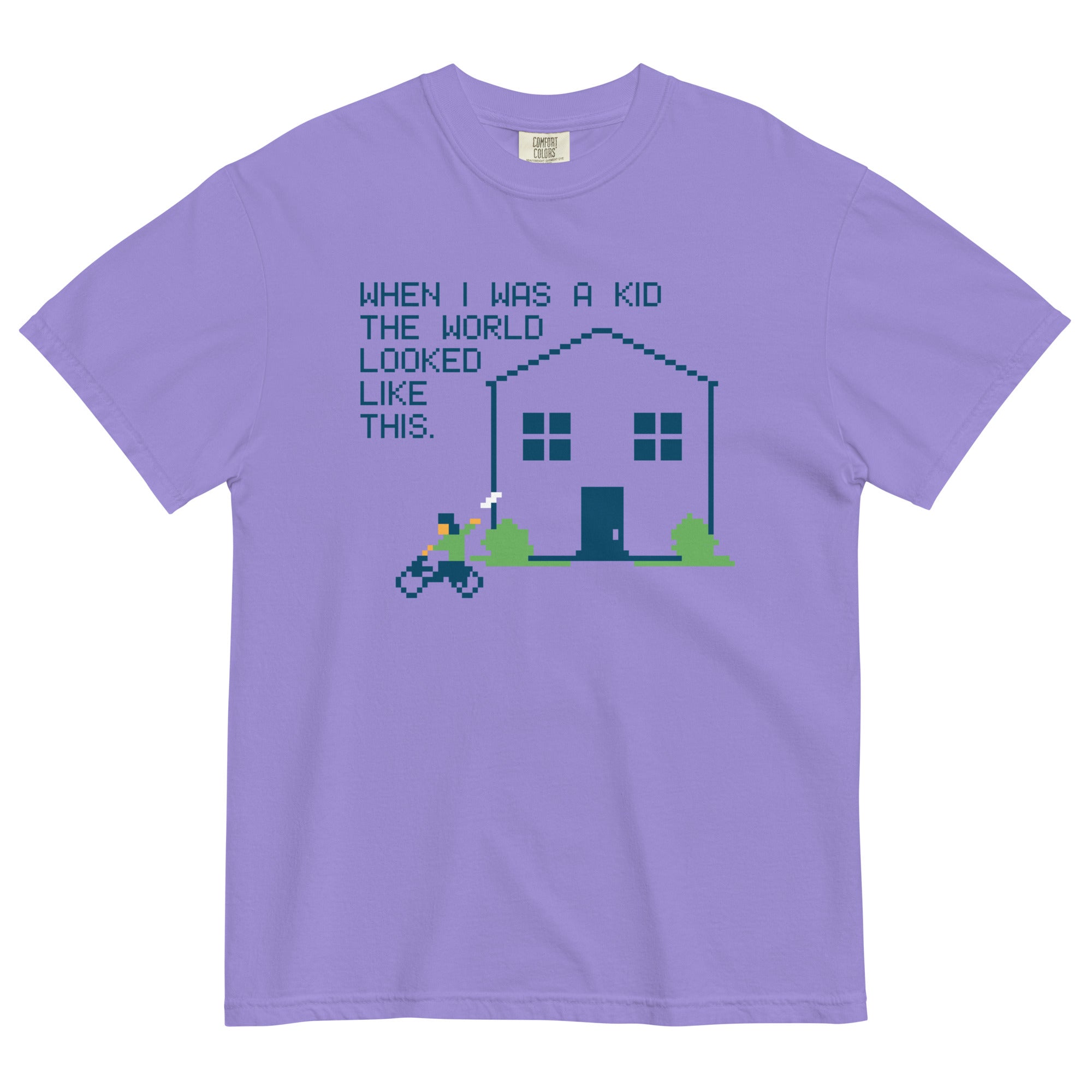 When I Was A Kid The World Men's Relaxed Fit Tee Hoodie, Sweatshirt | CoreVibeTees.com (Image 2)