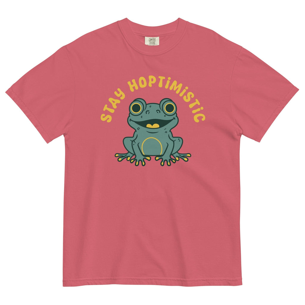 Stay Hoptimistic Men's Relaxed Fit Tee Hoodie, Sweatshirt | CoreVibeTees.com (Image 3)