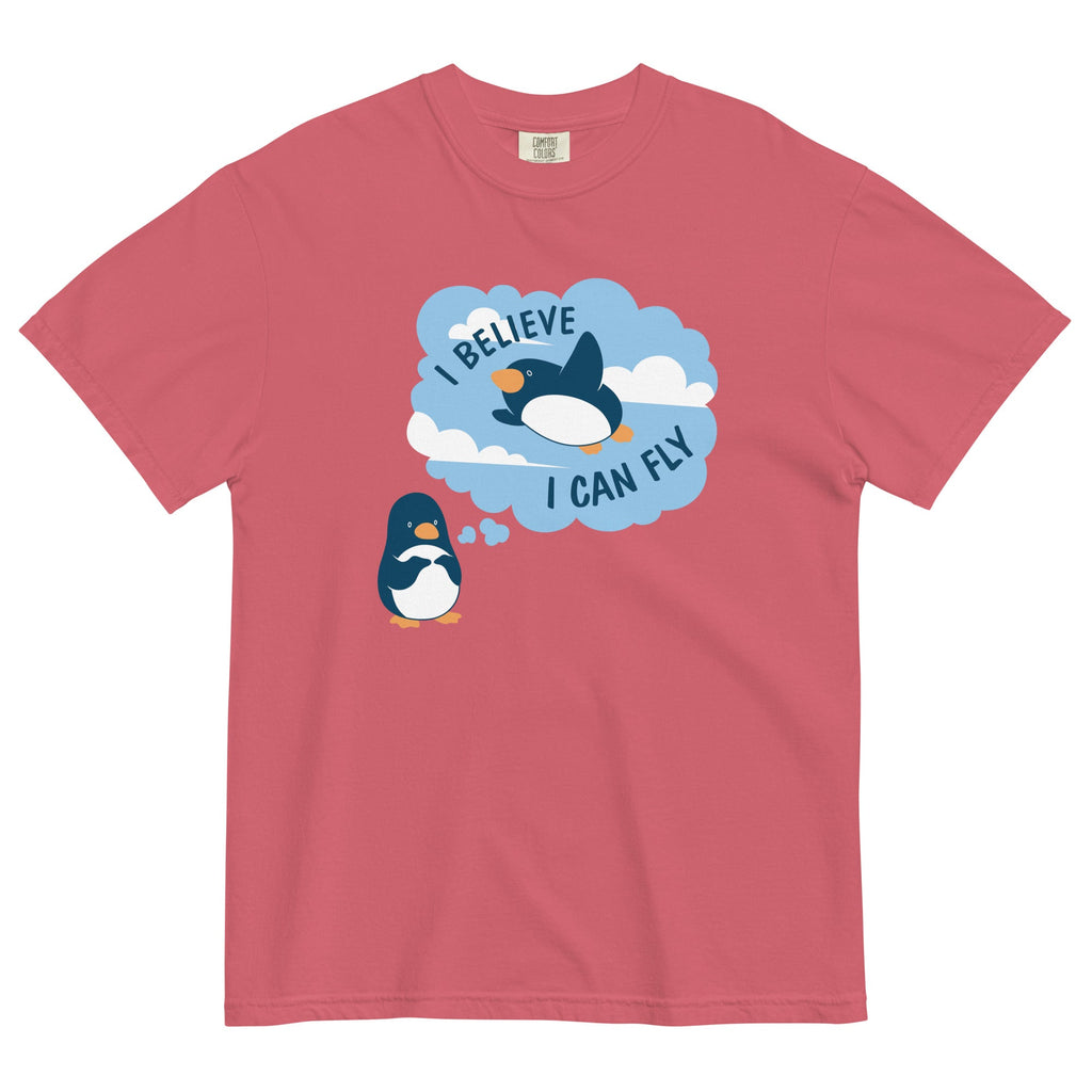 I Believe I Can Fly Men's Relaxed Fit Tee Hoodie, Sweatshirt | CoreVibeTees.com (Image 3)