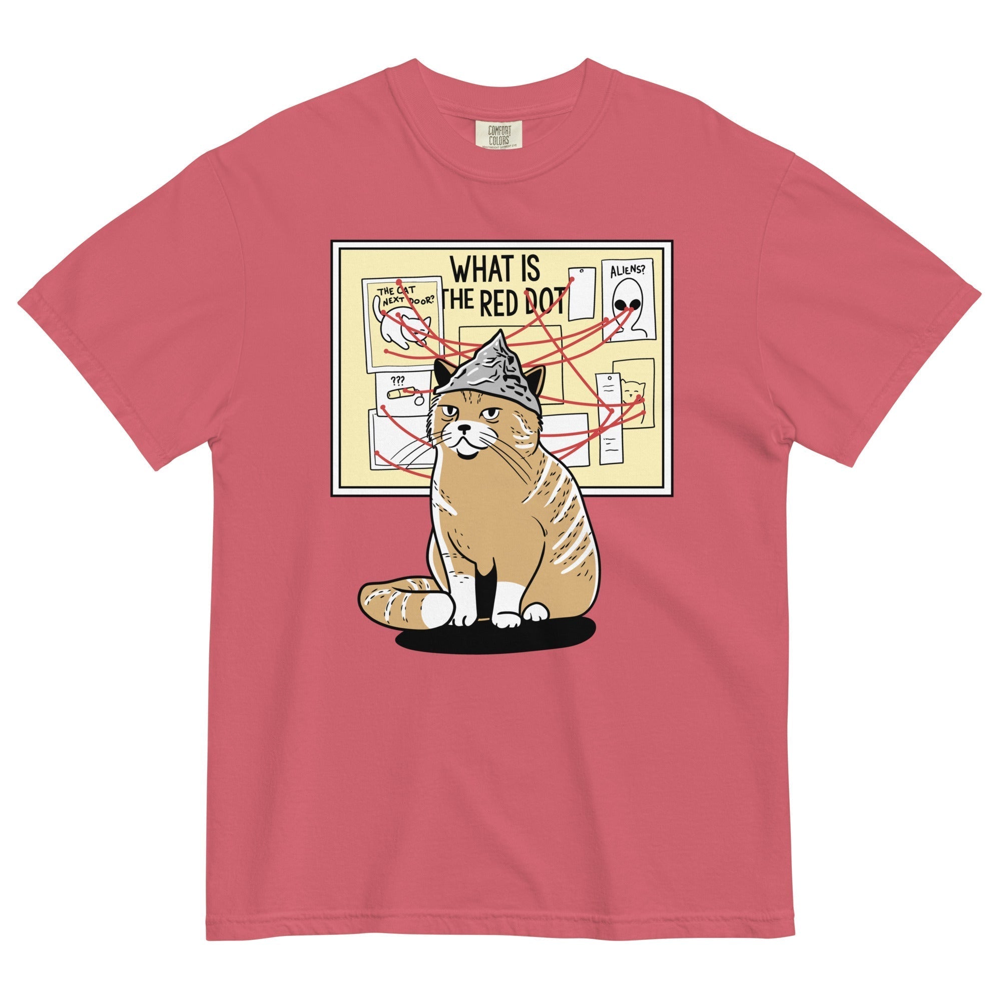 What Is The Red Dot? Men's Relaxed Fit Tee Hoodie, Sweatshirt | CoreVibeTees.com (Image 3)
