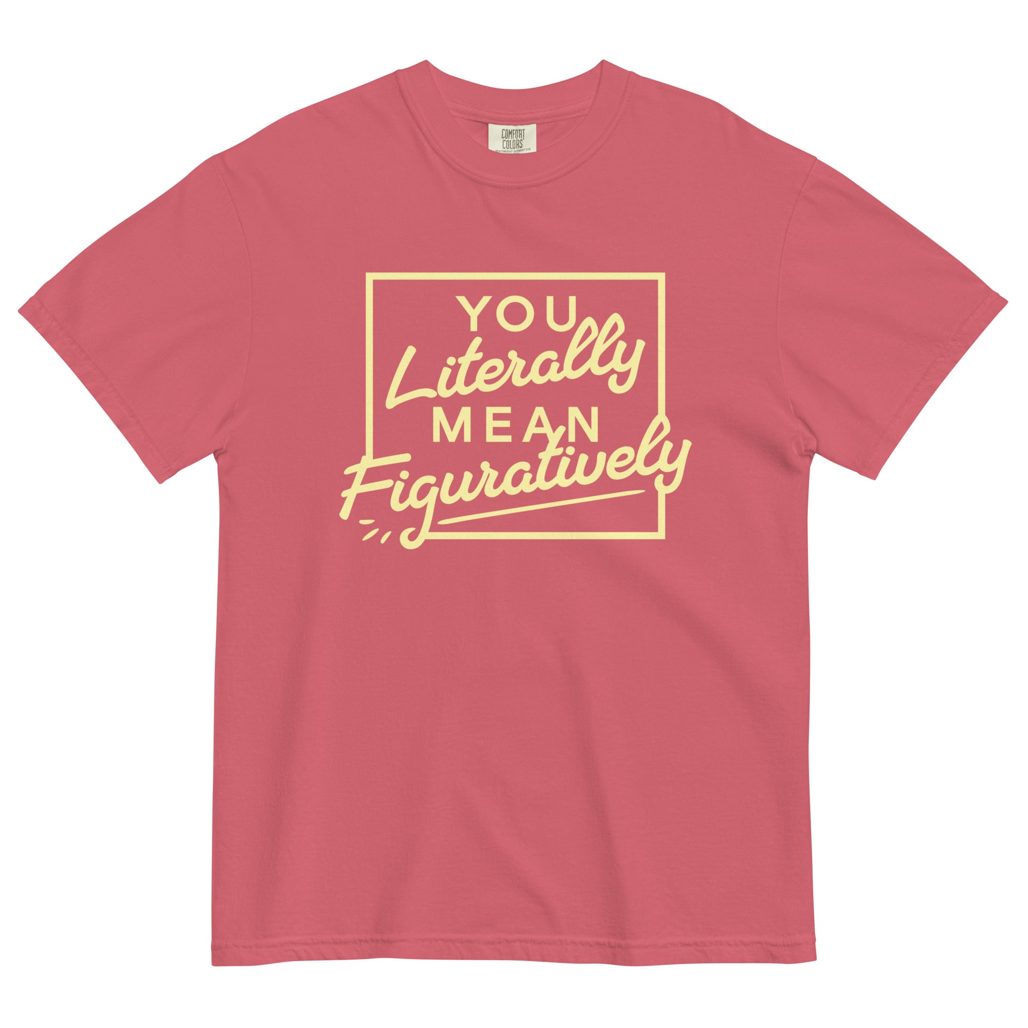 You Literally Mean Figuratively Men's Relaxed Fit Tee Hoodie, Sweatshirt | CoreVibeTees.com (Image 2)