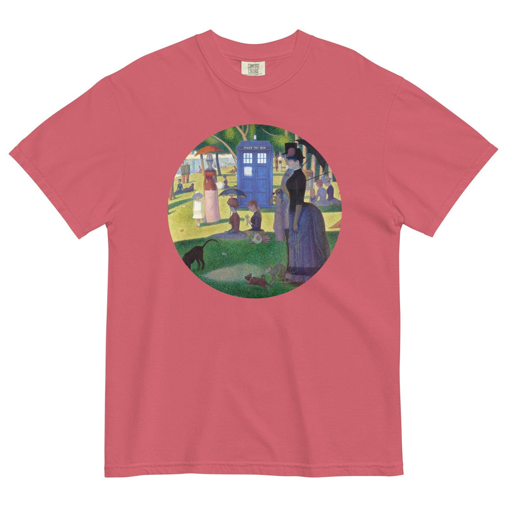 Tardis On La Grande Men's Relaxed Fit Tee Hoodie, Sweatshirt | CoreVibeTees.com (Image 3)