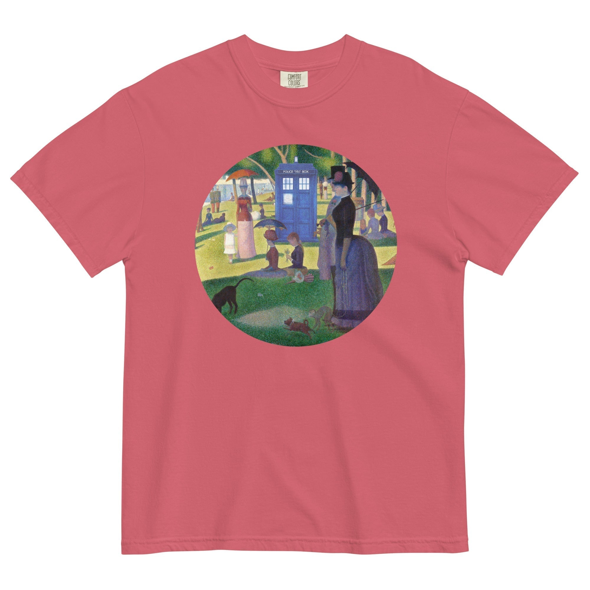 Tardis On La Grande Men's Relaxed Fit Tee Hoodie, Sweatshirt | CoreVibeTees.com (Image 3)