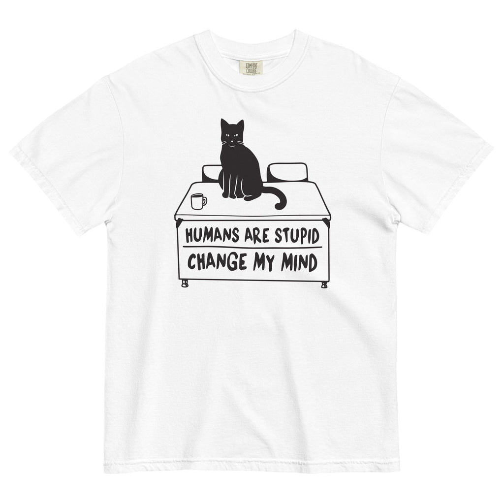 Humans Are Stupid Men's Relaxed Fit Tee Hoodie, Sweatshirt | CoreVibeTees.com (Image 1)