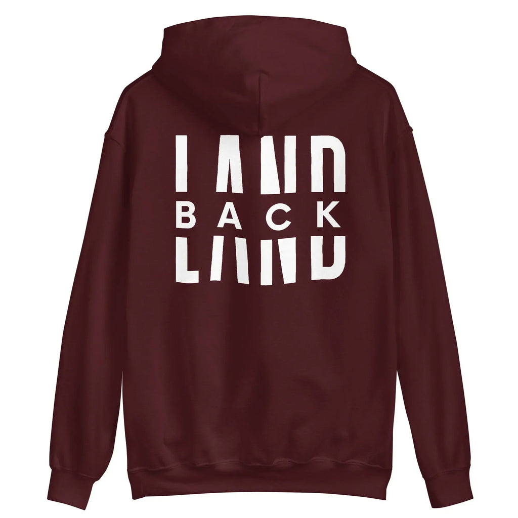 LANDBACK Backprint Hoodie (unisex) T-Shirts, Sweatshirt | CoreVibeTees.com (Image 3)