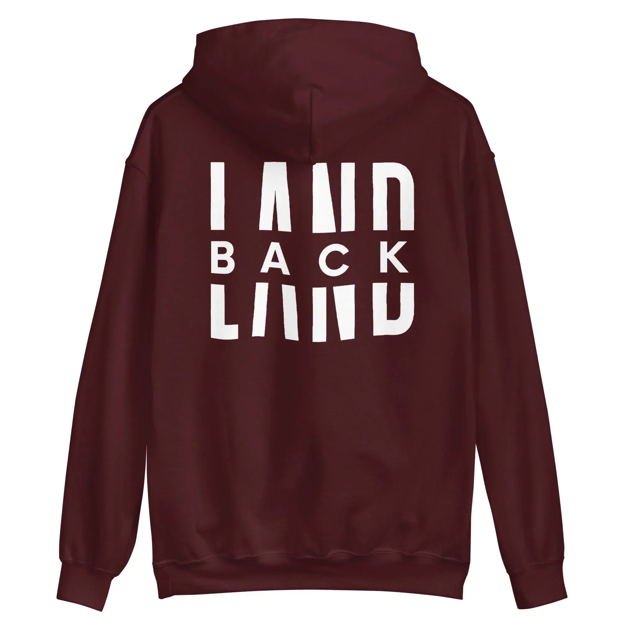 LANDBACK Backprint Hoodie (unisex) T-Shirts, Sweatshirt | CoreVibeTees.com (Image 3)