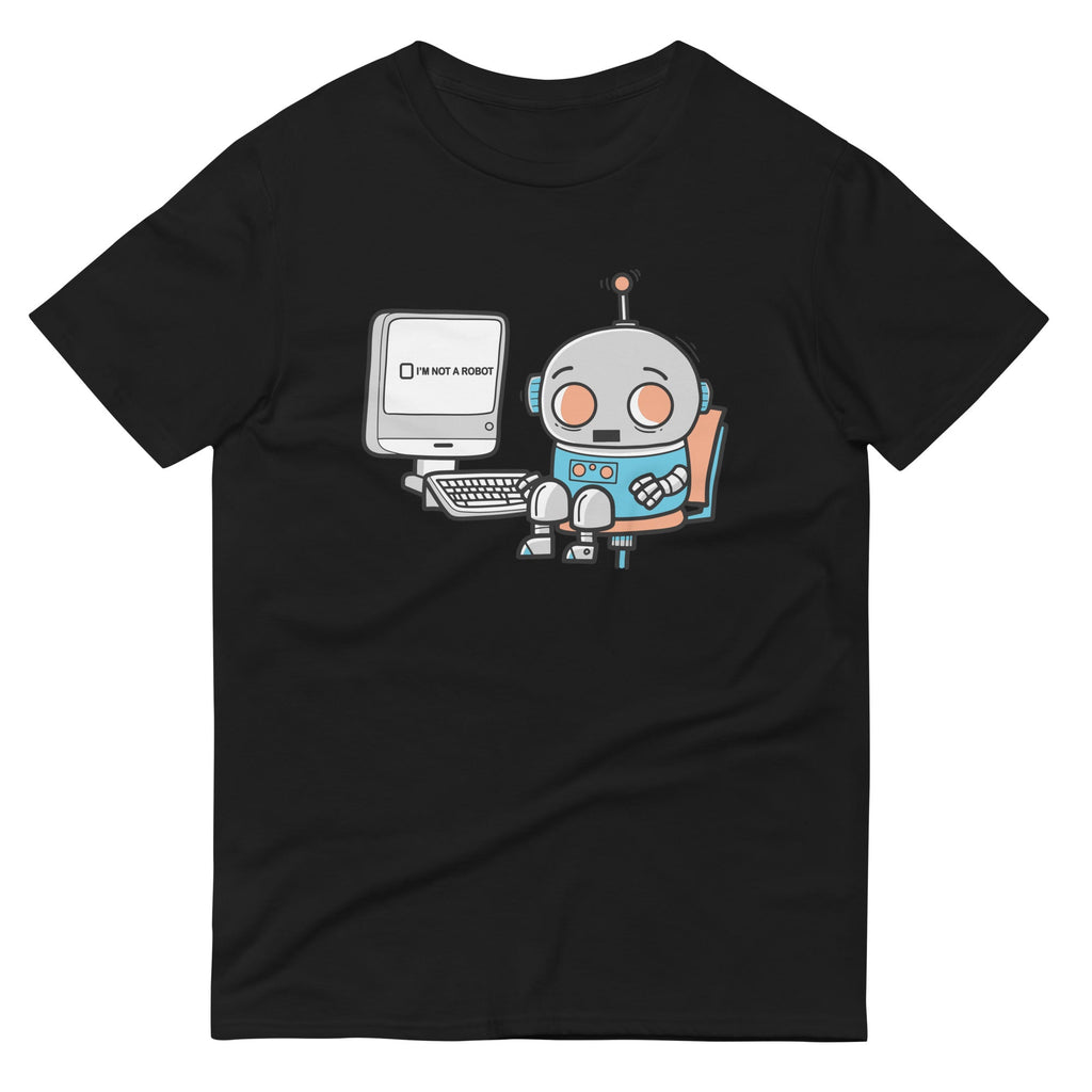 Robot Captcha Men's Signature Tee Hoodie, Sweatshirt | CoreVibeTees.com (Image 2)