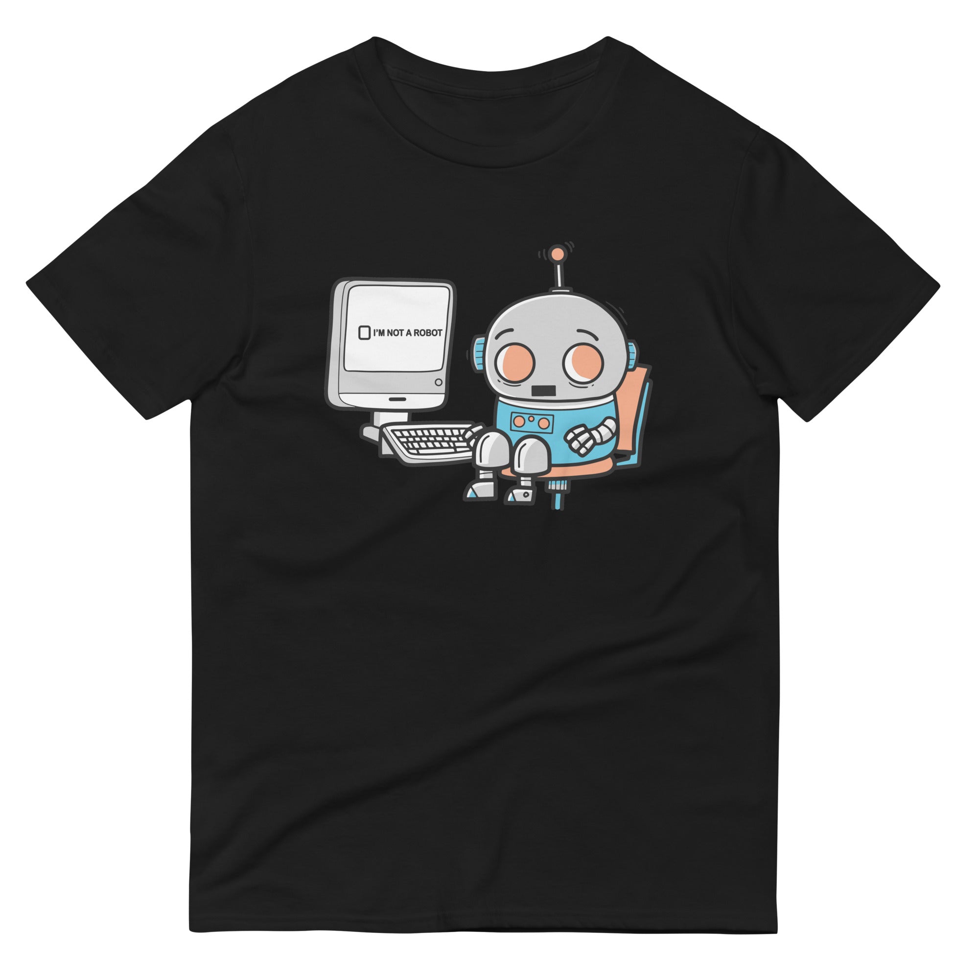 Robot Captcha Men's Signature Tee Hoodie, Sweatshirt | CoreVibeTees.com (Image 2)