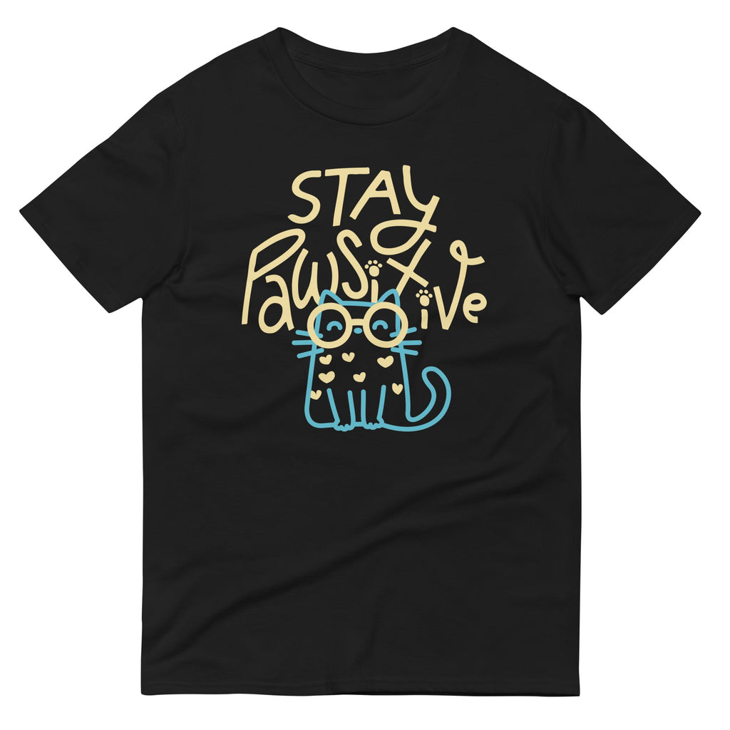 Stay Pawsitive Men's Signature Tee Hoodie, Sweatshirt | CoreVibeTees.com (Image 2)