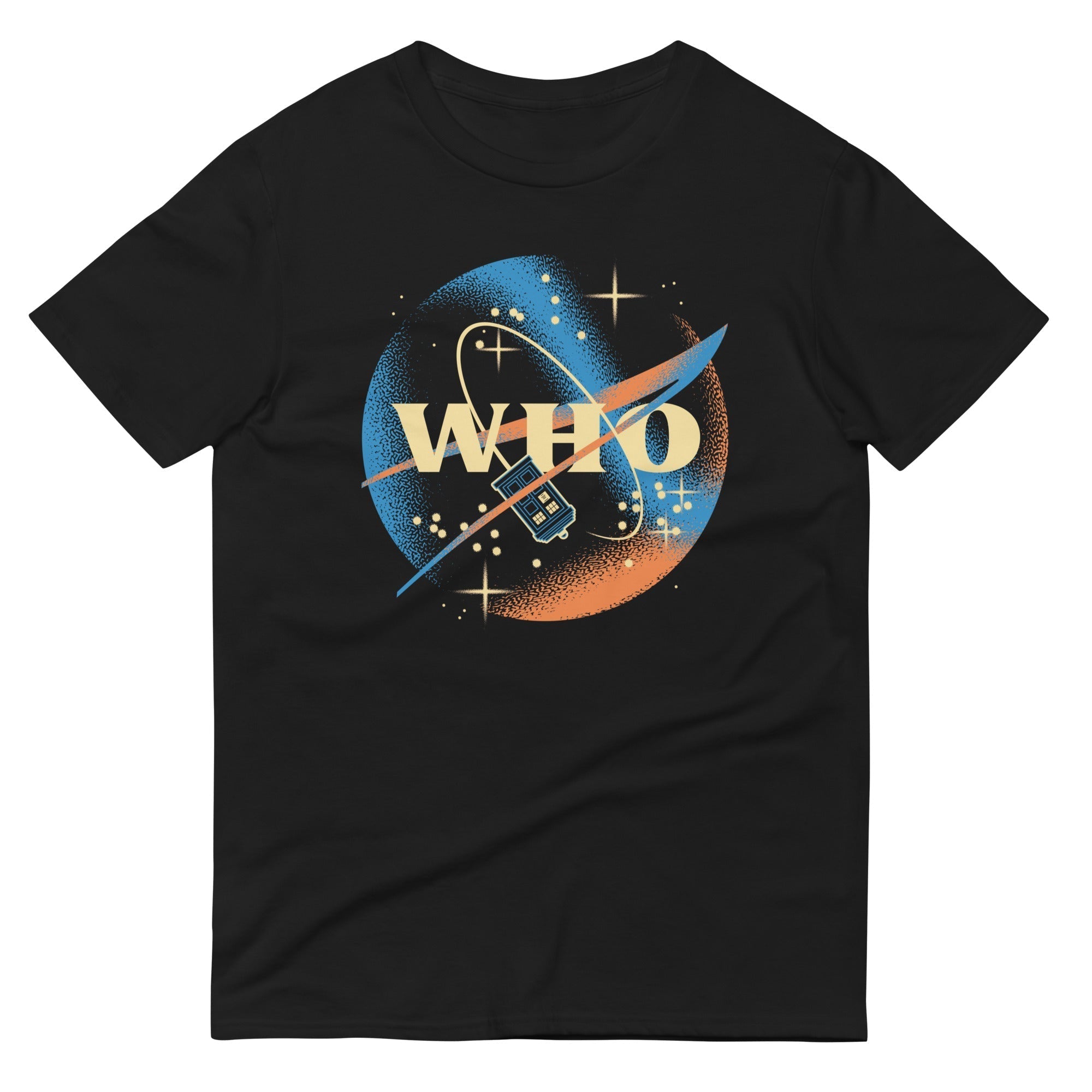 Who Space Administration Men's Signature Tee Hoodie, Sweatshirt | CoreVibeTees.com (Image 2)