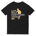 Cats Rule Everything Around Me Men's Signature Tee Hoodie, Sweatshirt | CoreVibeTees.com (Image 1)