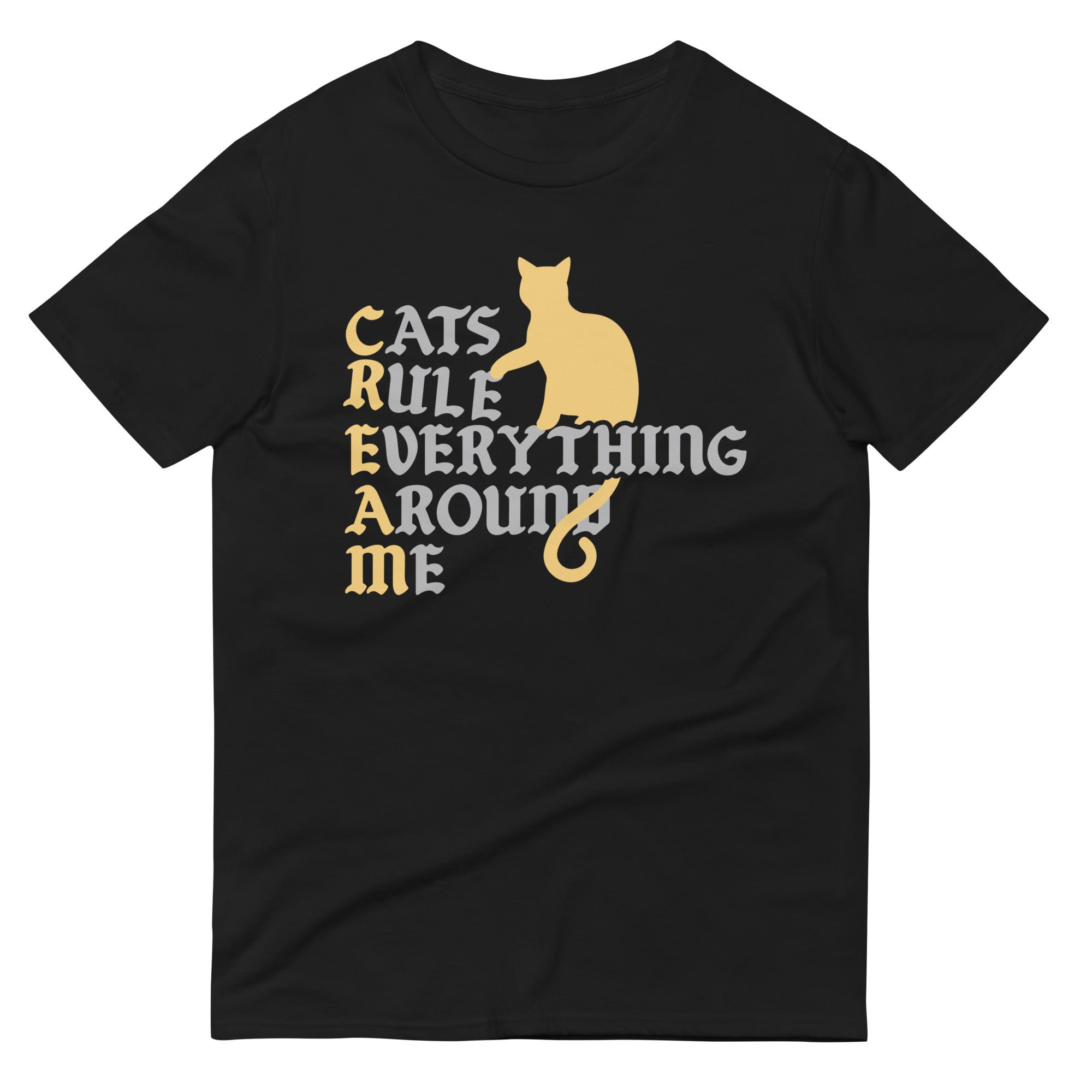 Cats Rule Everything Around Me Men's Signature Tee Hoodie, Sweatshirt | CoreVibeTees.com (Image 1)