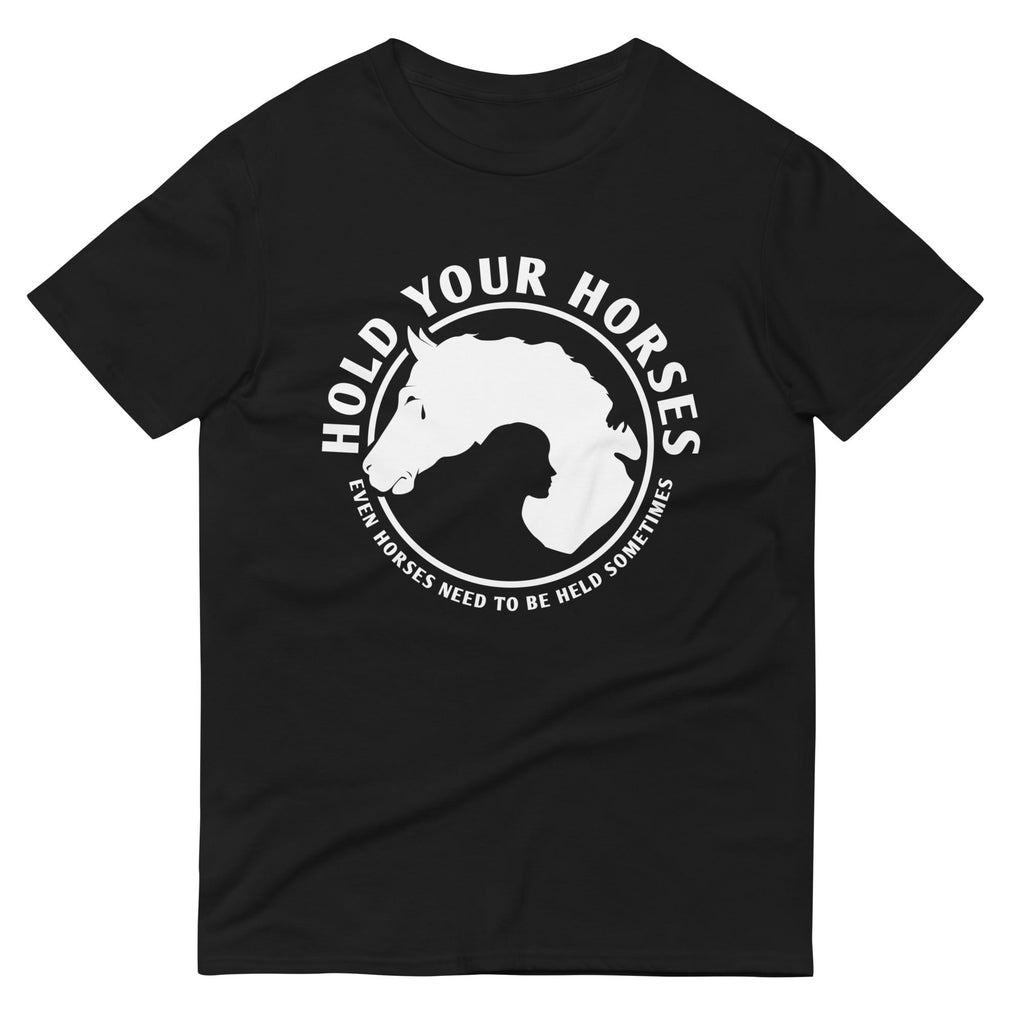 Hold Your Horses Men's Signature Tee Hoodie, Sweatshirt | CoreVibeTees.com (Image 2)
