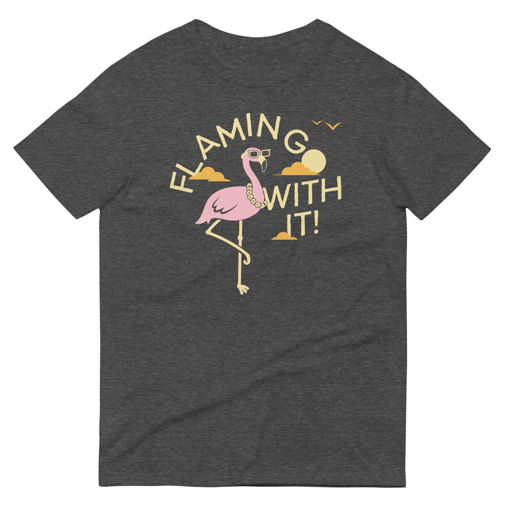 Flamingo With It Men's Signature Tee Hoodie, Sweatshirt | CoreVibeTees.com (Image 3)