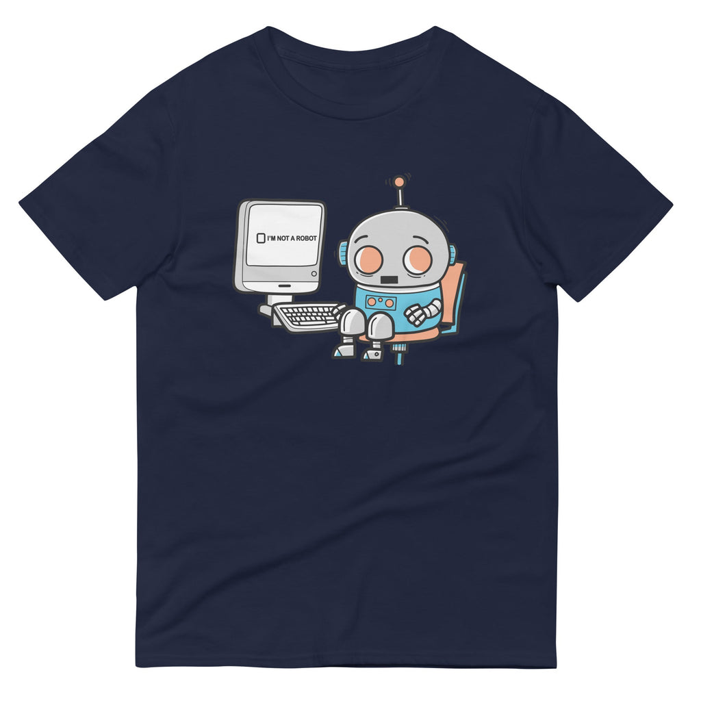 Robot Captcha Men's Signature Tee Hoodie, Sweatshirt | CoreVibeTees.com (Image 3)