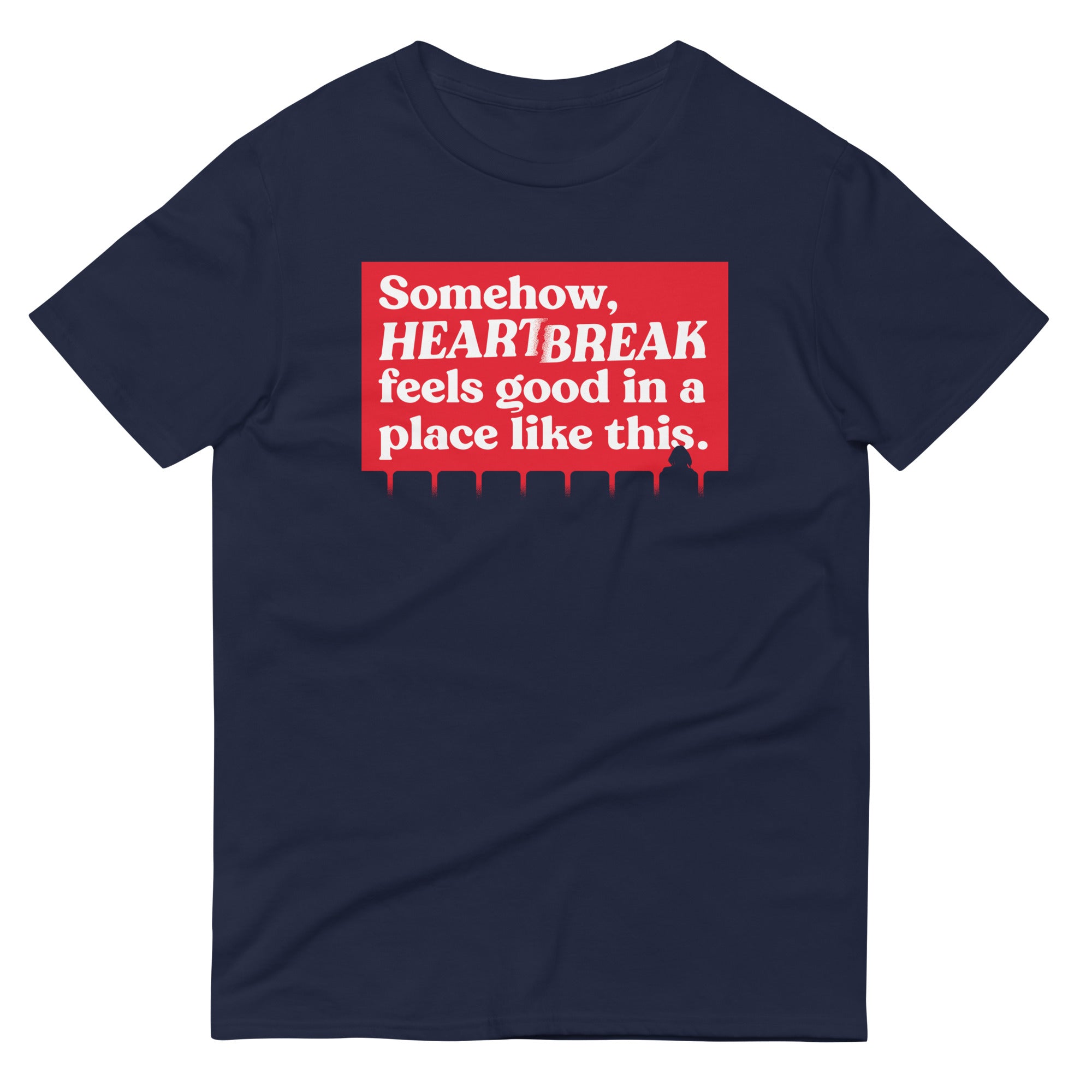 Somehow, Heartbreak Feels Good Men's Signature Tee Hoodie, Sweatshirt | CoreVibeTees.com (Image 2)