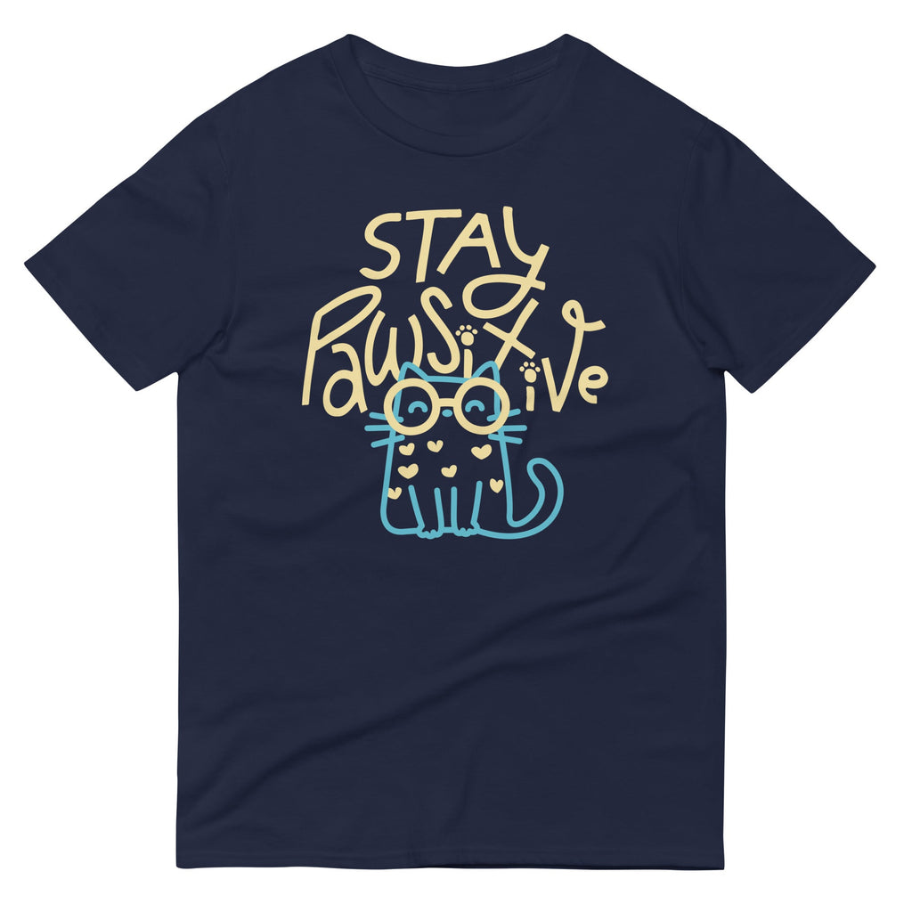 Stay Pawsitive Men's Signature Tee Hoodie, Sweatshirt | CoreVibeTees.com (Image 1)