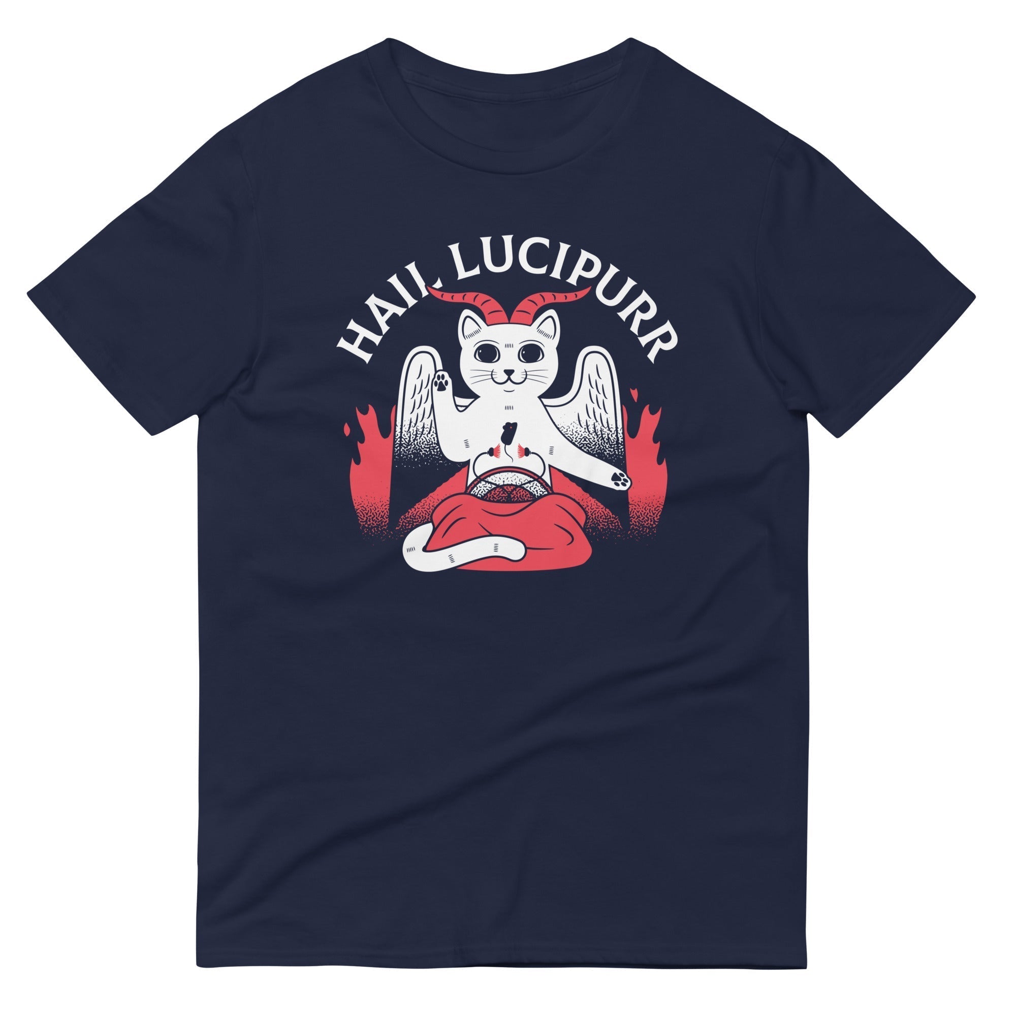 Hail Lucipurr Men's Signature Tee Hoodie, Sweatshirt | CoreVibeTees.com (Image 2)