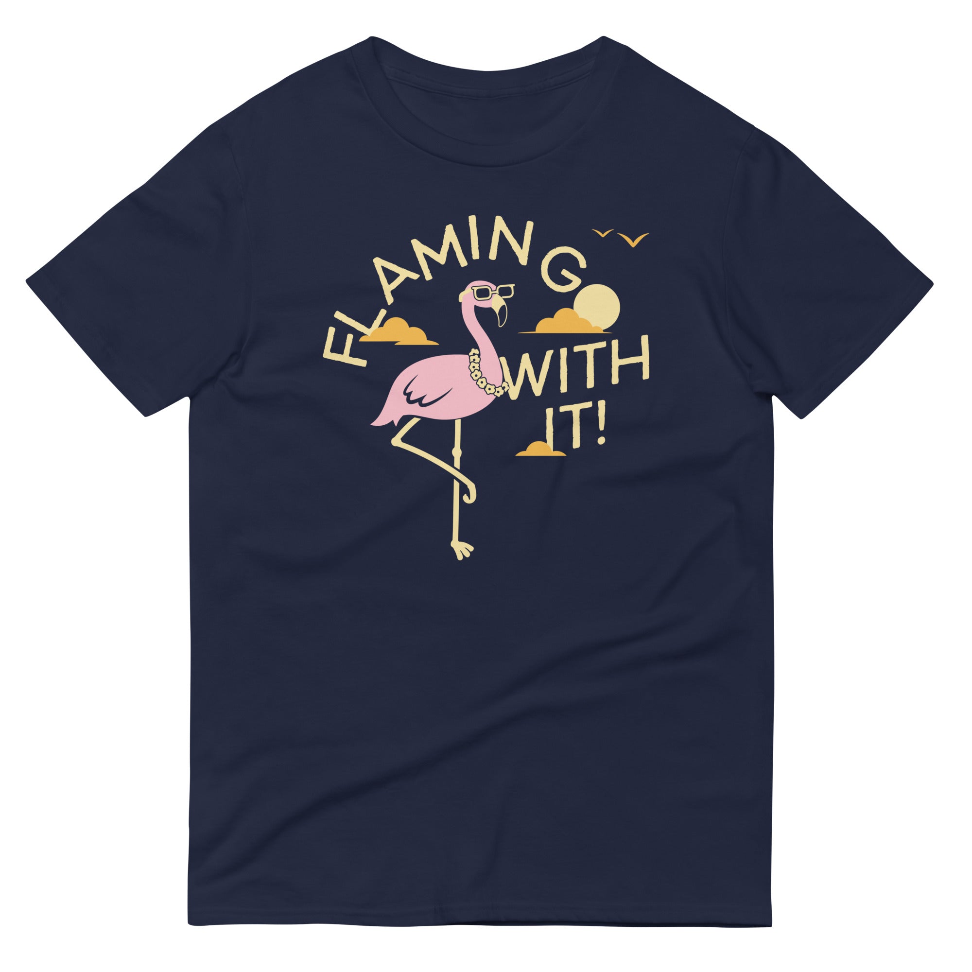 Flamingo With It Men's Signature Tee Hoodie, Sweatshirt | CoreVibeTees.com (Image 1)