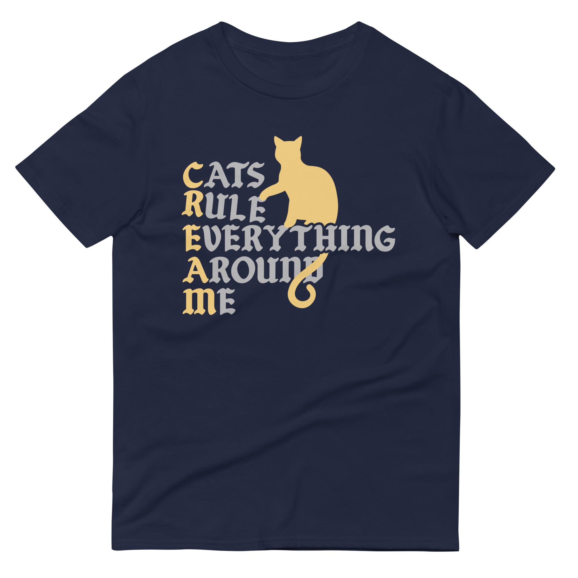 Cats Rule Everything Around Me Men's Signature Tee Hoodie, Sweatshirt | CoreVibeTees.com (Image 2)
