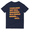 Tall Buildings In A Single Bound Men's Signature Tee Hoodie, Sweatshirt | CoreVibeTees.com (Image 1)